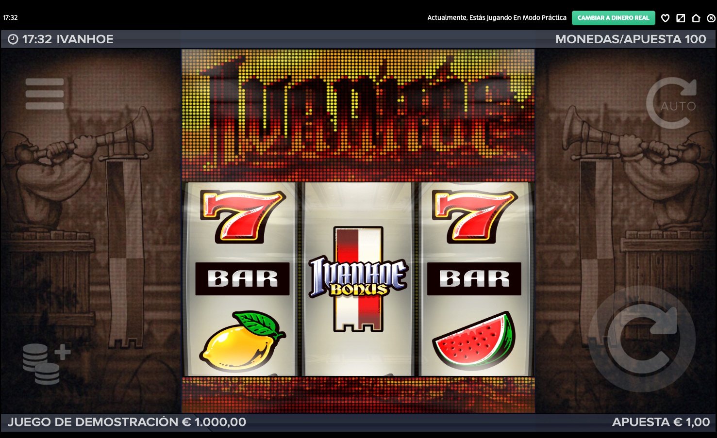 Screenshot de la slot Ivanhoe de Elk Studios 